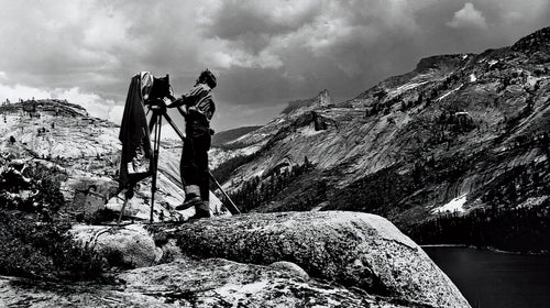 Edward Weston in Yosemite National Park, 1937.