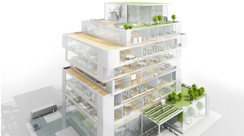 If your climbing gym was at the office, you’d spend a lot more time at work.