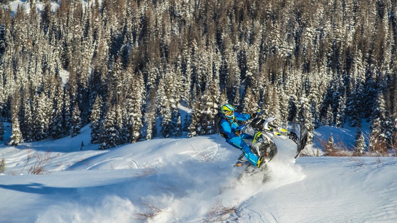 Timbersleds are easier to ride than you think. Unlike a dirt bike, they initiate turns when you lean and handle similar to a modern sit-down jet ski.