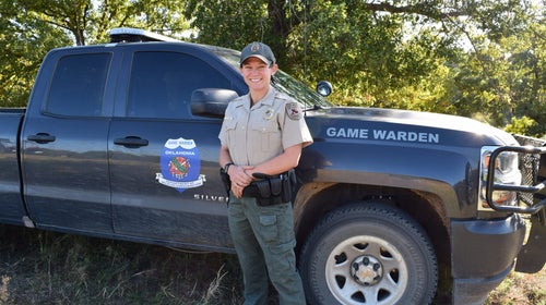 Emily Long spends her time patrolling Payne County, making sure that hunters and anglers abide by the rules.