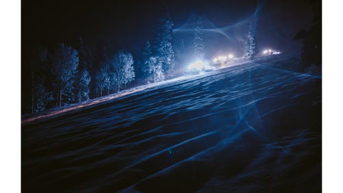 Most of the time, the groomers stay in packs, grooming each run together. They march their way up and down the mountain in formation to get the job done efficiently. The radio is constantly crackling with plans for the next run to hit and, of course, jokes to keep morale high.