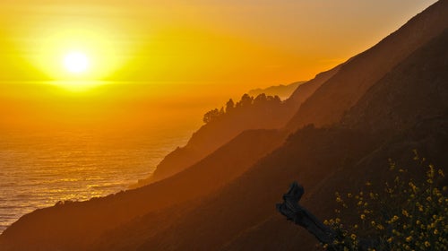 Big Sur has the best sunsets on earth. This photo is from not too far down the coast, below Betty's farm.