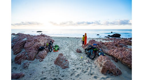 Waking up on the beach to watch the sunrise over the ocean was something we looked forward to every morning. With nobody in sight for miles and only the sound of crashing waves, we enjoyed a peaceful start to each day.