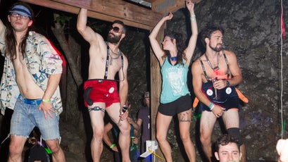 When all the climbing is finished, the partying begins in earnest.