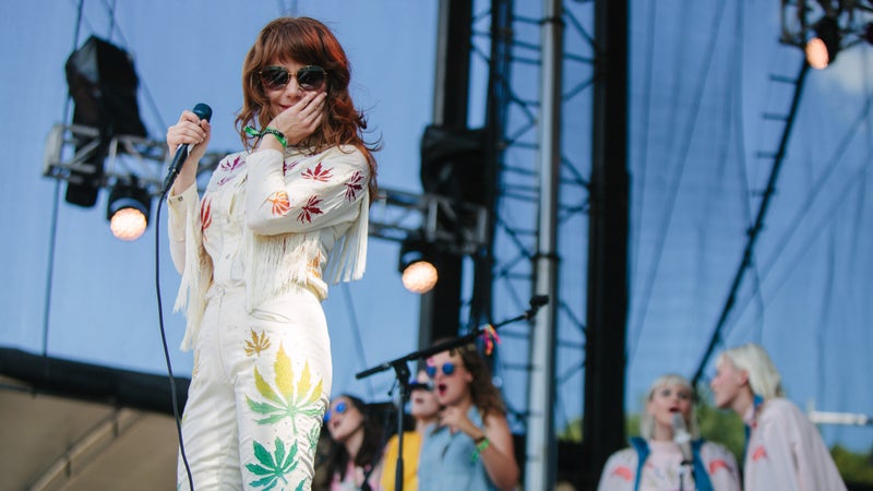 Jenny Lewis with Lucius and the Staves at the Eaux Claires music festival
