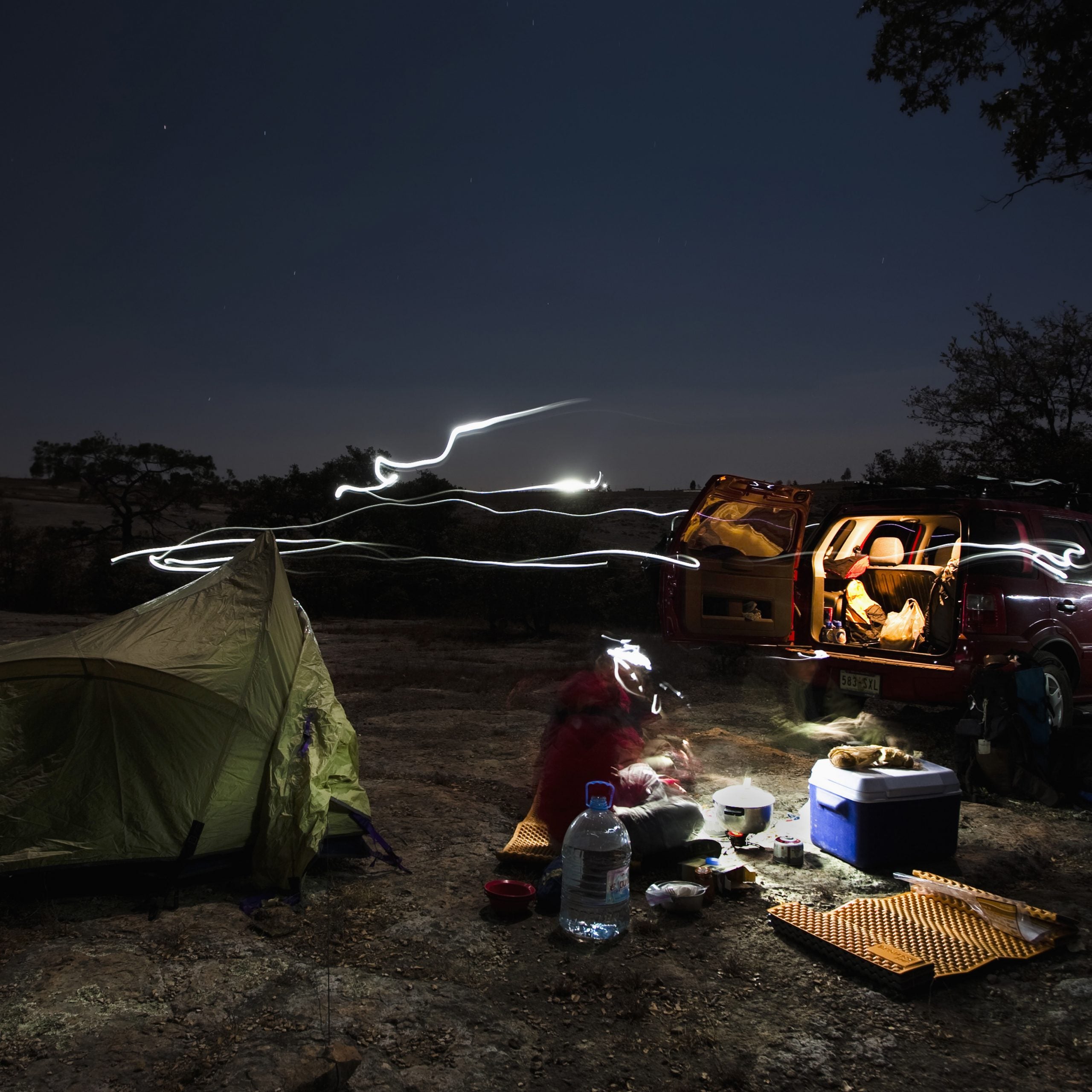 Too Many Coolers on a Camping Trip?