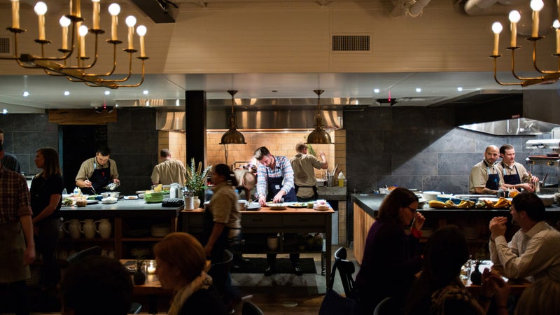 Langhorne's restaurant, the Dabney, doesn't use a single gas burner.