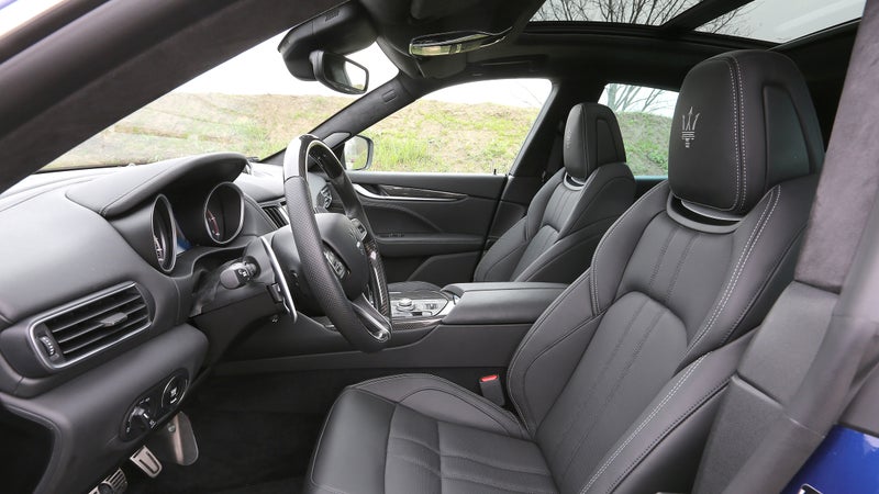 The interior is much improved over the Ghibli. The seats now feature comfort, while the materials are top-notch. This is a nice place to hang out.