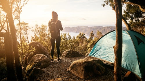 First tip for beginners: set up camp before the sun goes down.