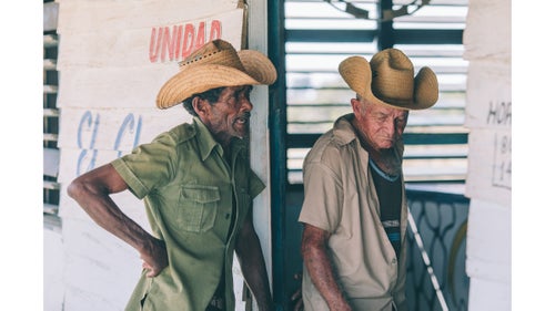 In the high hills in central Cuba, caballero, or cowboy, culture is alive and well. These gentlemen were selling their goods at a local feed and seed.