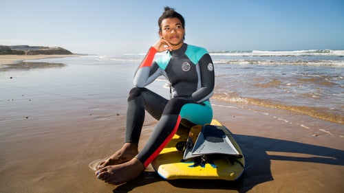 For Moroccan families, letting their daughters participate in sports鈥攅specially something as new as surfing or bodyboarding鈥攃an be problematic. More-traditional families find the formfitting wetsuits immodest and still associate the sport with hippies, drugs, and delinquency, said Hamid Islami, the coordinator between the Royal Moroccan Surfing Federation and the Ministry of the Interior. This is why the first time Oumaima Khalifi tried bodyboarding, she kept it a secret, borrowing a board from a friend. Khalifi, 19, is currently ranked eighth in Morocco, but she says it took time to gain her family鈥檚 support. Still, no one in her family has seen her compete yet.