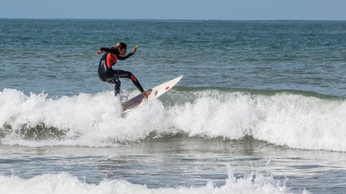 Lilias Tebbai placed second at the open, narrowly edging ahead of Moroccan surf and bodyboard legend Fatima Zahra Berrada. Tebbai, a 12-year-old from Casablanca, is currently ranked second in Morocco. She says the atmosphere in the water among female surfers is more supportive than adversarial. 鈥淭hey tell me when I make mistakes. They tell me not to go for the bad waves and tell me to take the good ones.鈥