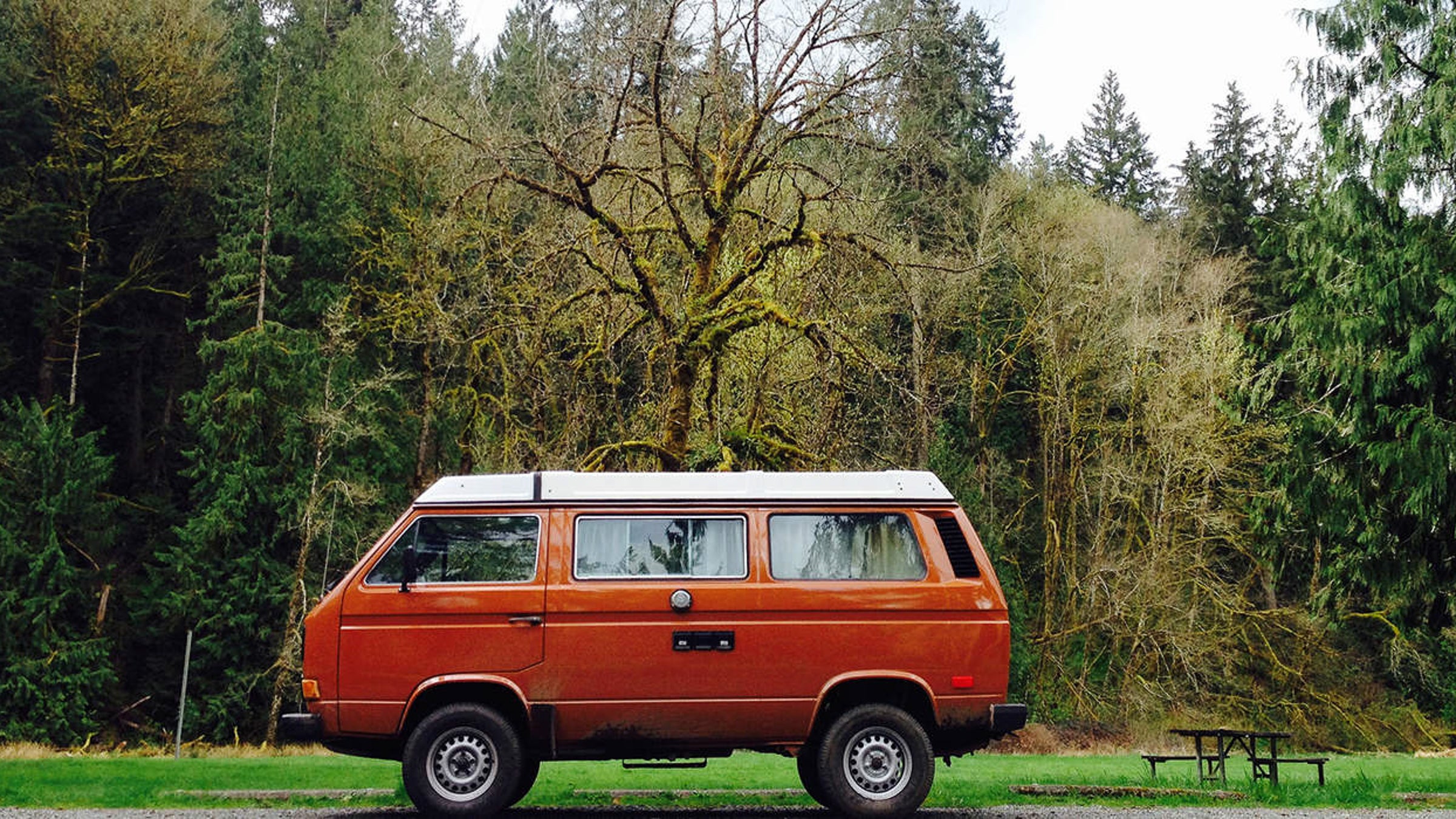 The Vanagon Burke rented via Turo.