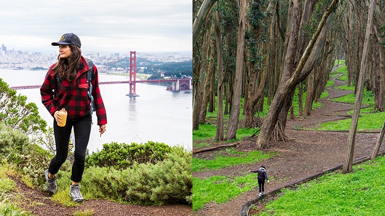 The Presidio, a former U.S. Army military fort on the northern tip of the Peninsula, is one of the most scenic urban parks in the country.