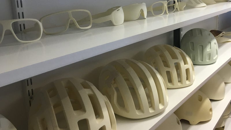 Molds of past and current POC products.
