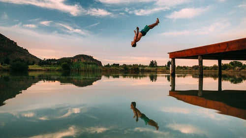 Synthetic camp towels from PackTowl are incredibly absorbent and dry 30 percent faster than normal towels, making them a great waterside gear piece.