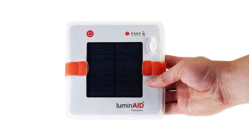 LuminAid PackLite Max light cube.