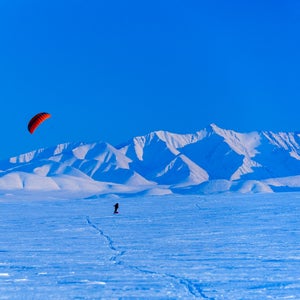 Traveling across the Arctic isn’t easy no matter how you do it, but Palmer, Alaska-based photographer Fredrik Norrsell and his wife, Nancy Pfeiffer, thought the winter landscape of the Arctic National Wildlife Refuge, north of the Brooks Range, would make for a nice ride. In April 2014, the couple covered about 75 miles using the wind and skis near the village of Kaktovik on the northern coast of Alaska. While most of the expedition was slow-going, with good conditions, at times Norrsell and Pfeiffer could get going near 10 miles per hour, with loaded sleds, just using the power of the wind. 
Here, Norrsell shares a few memories of the cold, breezy adventure. 
Norrsell: Finally, after days of waiting, the wind began to blow and we were able to put our kites to the test.