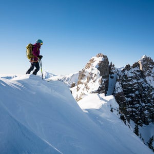 For the past five years, I’ve been working on a personal project to ski all 90 lines listed in Andrew McLean’s The Chuting Gallery, a skiing-climbing guidebook for Utah’s Wasatch Range. To my knowledge, I am the fourth person and first woman to complete the project. The routes described demand a wide range of skills: endurance for long vertical approaches, trad climbing, top-level ice climbing techniques, and the ability to make controlled ski turns in steep terrain. 

A project of this magnitude was possible only because it’s in my backyard. Many of the Wasatch peaks are visible from the Salt Lake Valley and provide a true sufferfest minutes from a major metropolitan center. This season, I decided to focus my efforts on ticking off every last line in the book. I love the challenge the book provided, and I’m grateful for all the partners who shared these experiences with me. 

Here, a look back at some of my favorite lines during the project. 

Getting ready to drop into the Devil’s Castle Couloir at Alta. Surprisingly, this was one of the tricker lines in the book to ski, despite its relatively easy access. It’s very steep, and for how high and north facing it is, the snow doesn’t stay soft for long. It took me several tries to successfully ski this one.