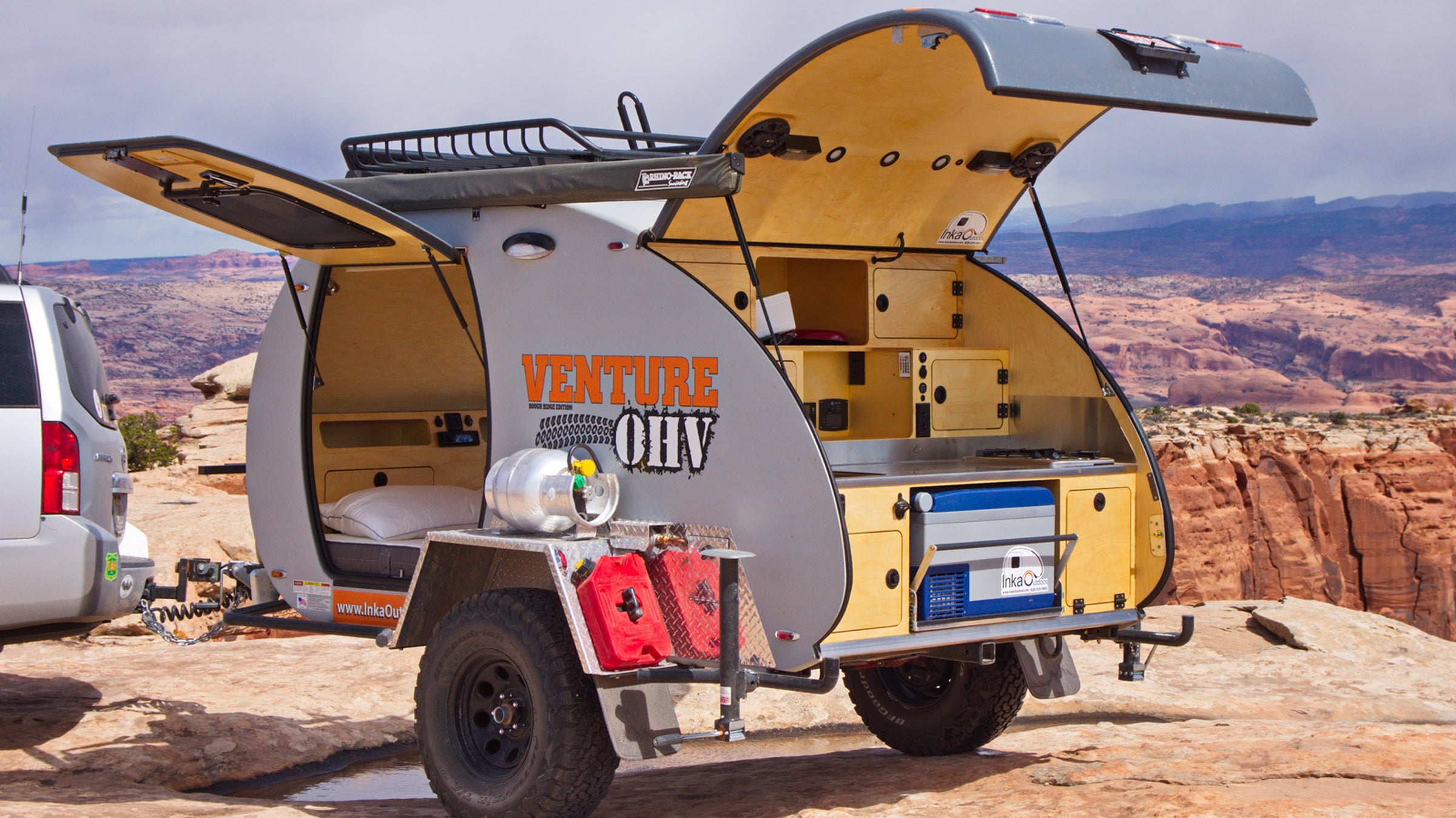 The Inka Venture OHV is a lightweight and capable teardrop trailer. 