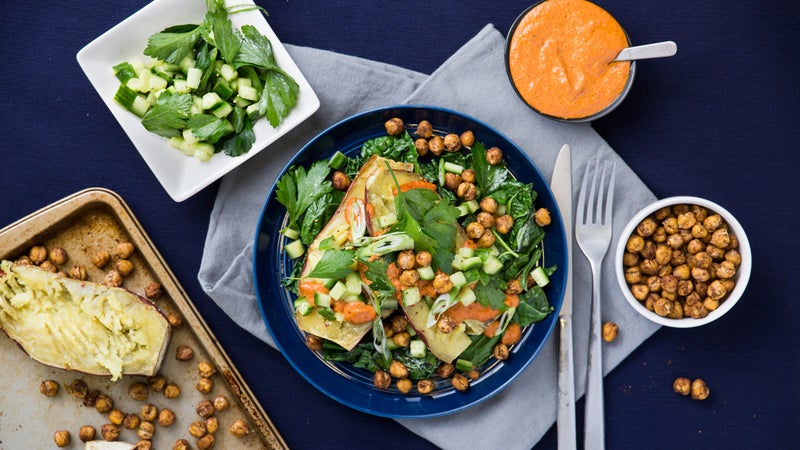 One of Tom Brady's TB12 performance kit meals includes this Mediterranean dish.