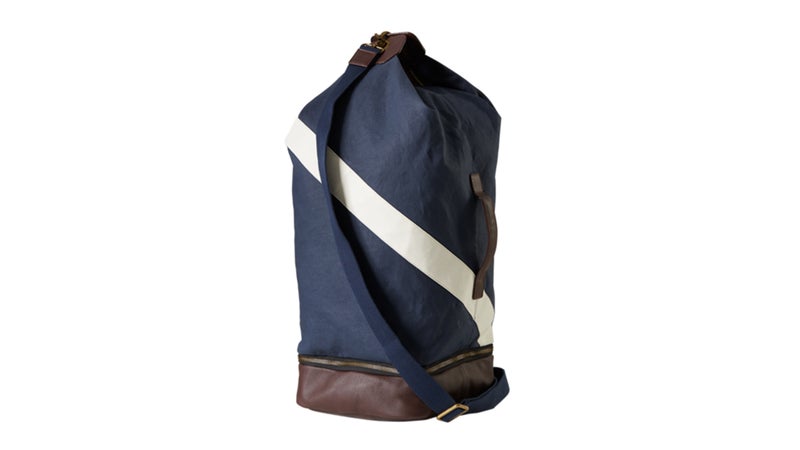 Tracksmith Mission Top Loader duffel.