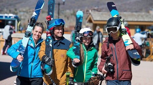 Marc Peruzzi and his family on a ski trip in Deer Valley.