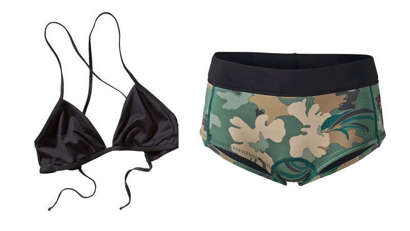 Patagonia Solid Kupala Cross Back Top and R1 Lite Yulex Surf Shorts