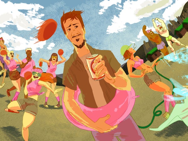 Adult summer camp isn't as much reliving childhood, as it is reliving college.