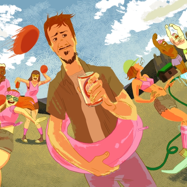 Adult summer camp isn't as much reliving childhood, as it is reliving college.