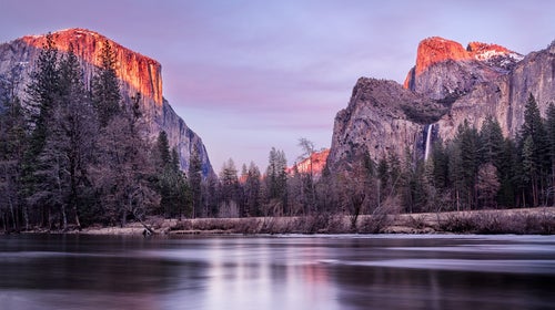 A beautiful sunrise in Yosemite.