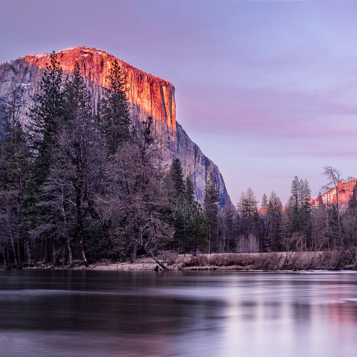 A beautiful sunrise in Yosemite.