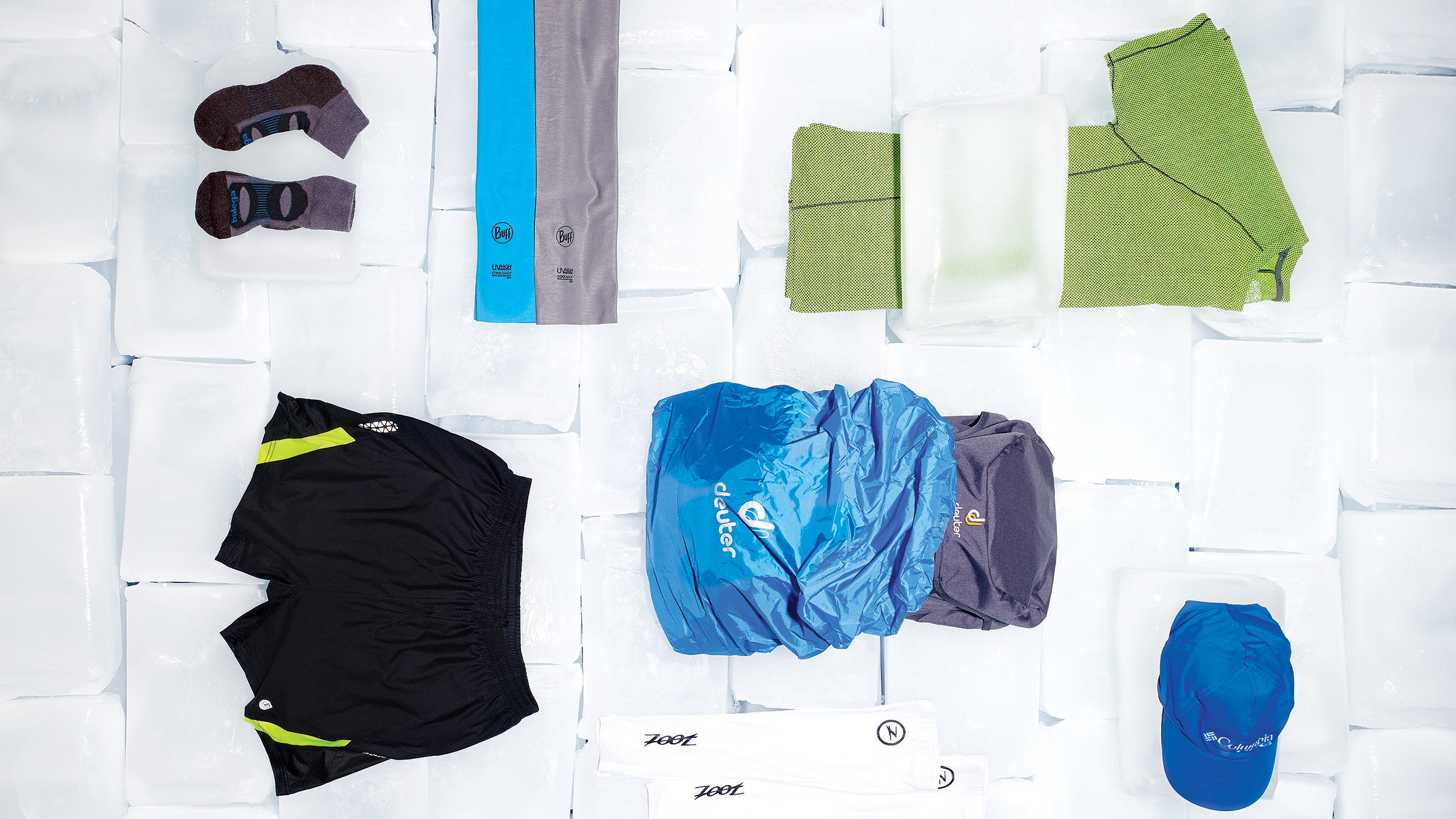 These moisture-wicking fabrics will keep you cool.