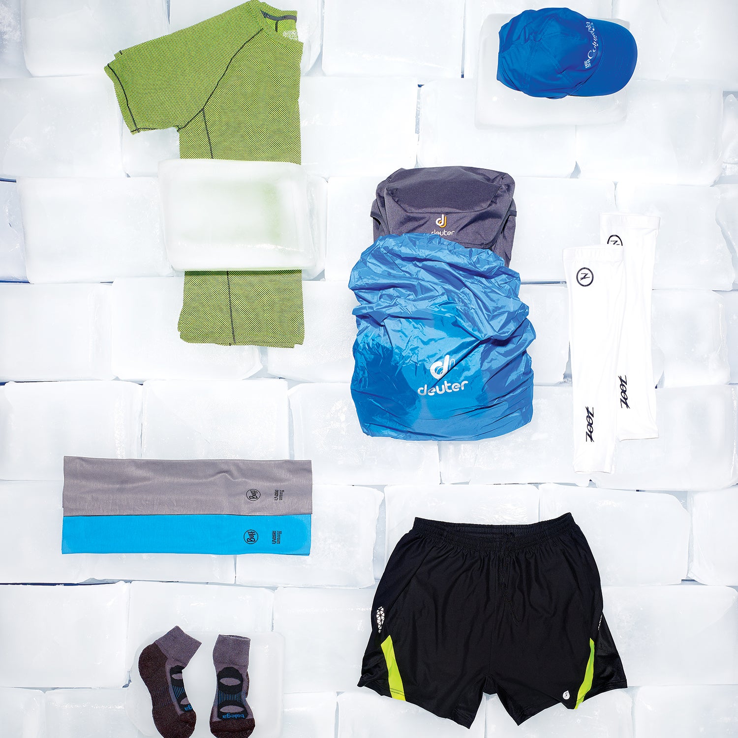 These moisture-wicking fabrics will keep you cool.