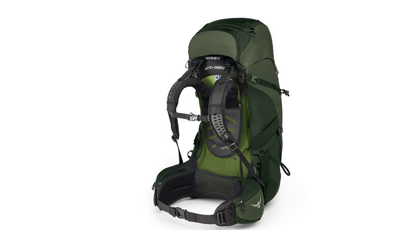 Osprey's new Aether and Ariel packs combine a plastic frame sheet, with metal stays, a mesh suspension, and a nicely rigid belt. It's a perfect combination for carrying weight comfortably.