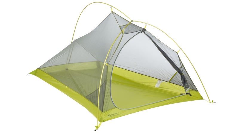 In constrast, this Big Agnes Fly Creek Platinum 2's body drops dramatically from its lower head height, to the incredibly tight foot. And, the single door makes it impossible for one person to enter or exit while another sleeps.