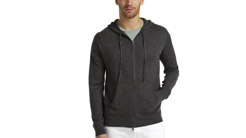 A cashmere hoody might sound ridiculous, but the ultrasoft wool is also ultralight, and ultrawarm, making this thing very packable and extremely comfortable.