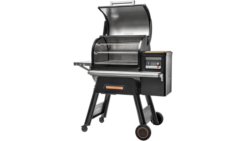 Powered by wood pellets, Traeger's grills are as easy to use as something running propane, but don't pollute the taste of your food with gas. This new Timberline series syncs up to your phone via WiFi, offering you remote control for long smokes.
