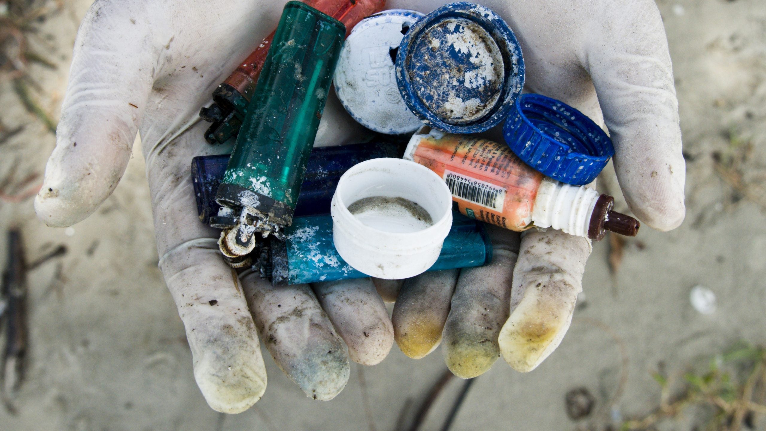 During Ocean Conservancy's International Coastal Clean Up Day, volunteers collected plastic and rubbish that washed up onto beaches around the world. 