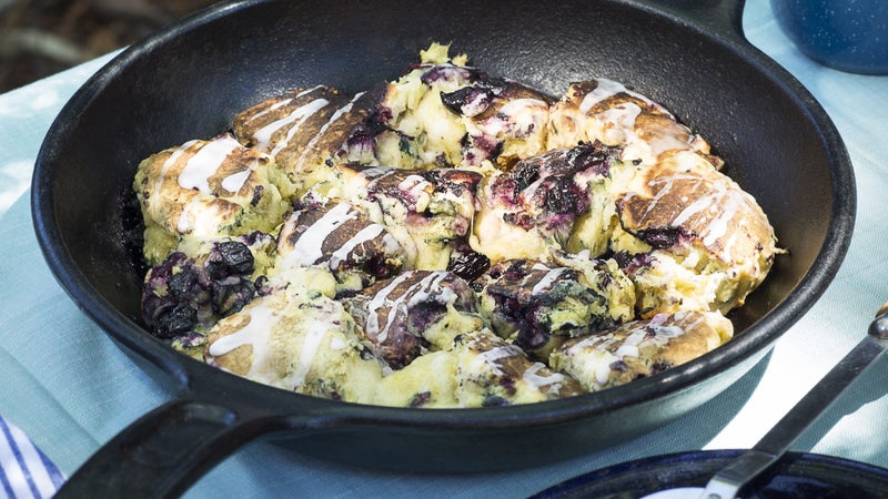 Blueberry skillet scones.