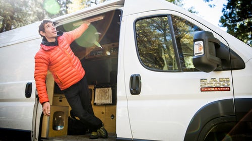 Alex Honnold lives simply and everything he owns serves a unique purpose.