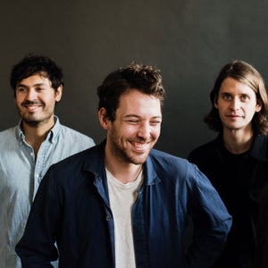 Robin Pecknold (center) with his Fleet Foxes bandmates.