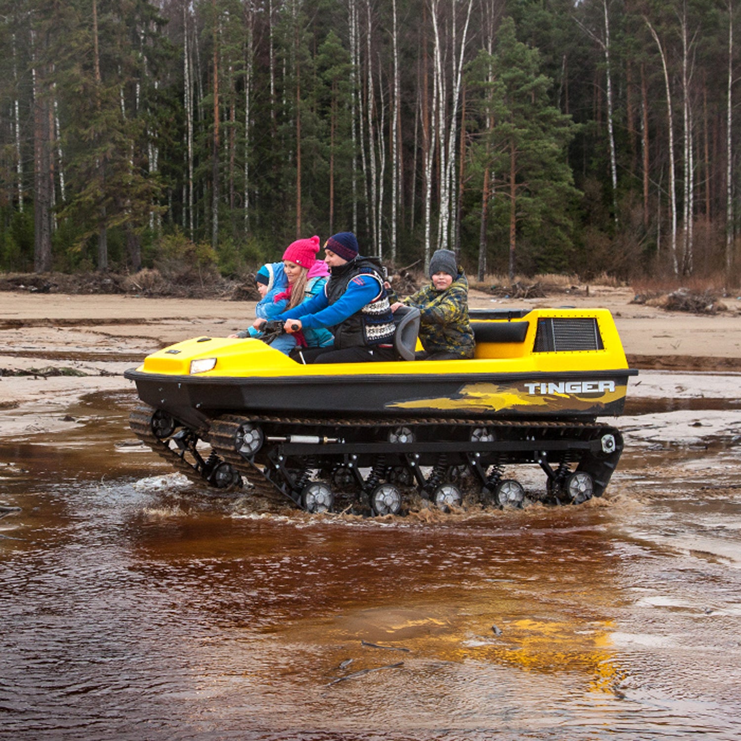 When you can't decide whether to play in the dirt or the water, grab an amphibious vehicle.