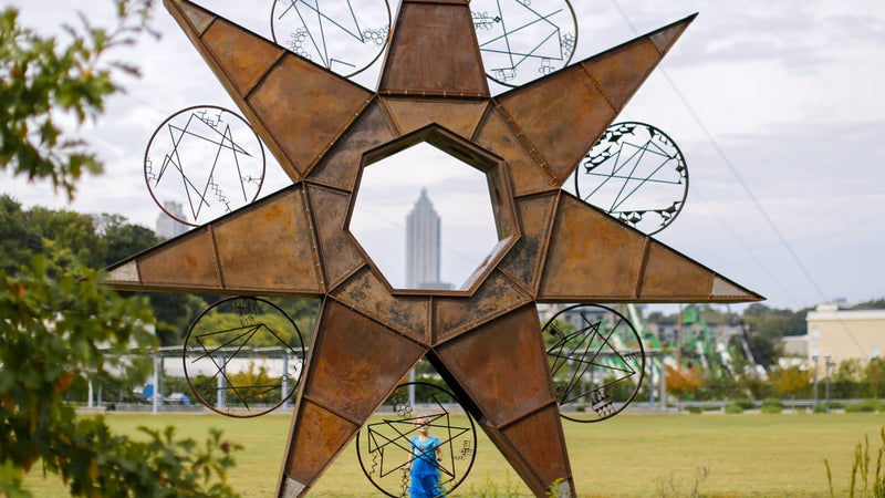 Along Atlanta's colorful Eastside Trail.