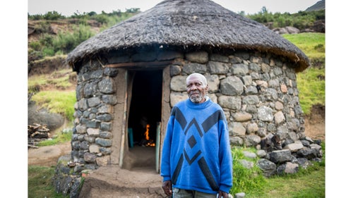 Eighty-three-year-old Makhaleng village chief Michael Ramashamole spent two hours reciting stories about Lesotho鈥檚 past to us in his house.