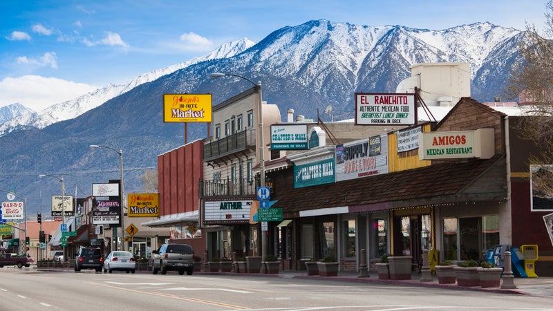 Bishop, California's Main Street, Rt. 395.