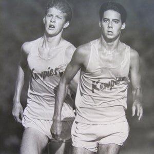 Peter Hessler running in a high school cross country race in Columbia, Missouri, September of 1987.