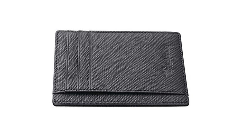 Hammer Anvil Minimalist Front Pocket Wallet RFID Blocking Thin Leather Card  Case