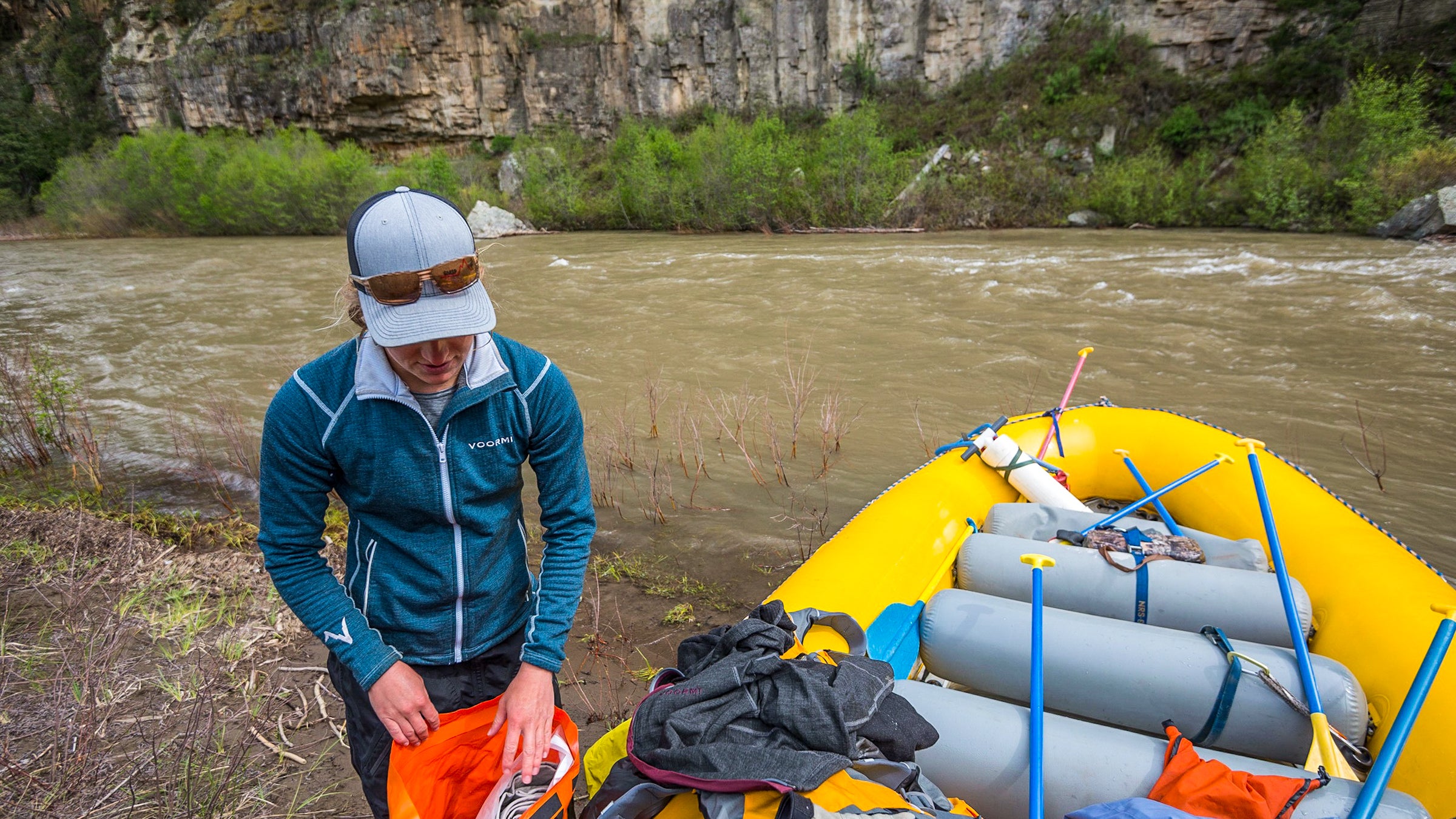 Voormi's Drift jacket is made in Pagosa Springs, Colorado and happens to be a perfect mid-layer for skiing or morning camp coffee brewing.  