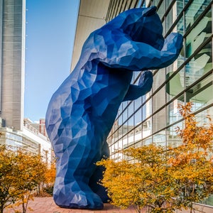 Lawrence Argent's sculpture I See What You Mean at the Denver Convention Center.